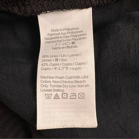 J.Crew Linen Blend Black Dress Shorts Size 8 
High Rise Summer Tailored Style - Picture 7 of 7